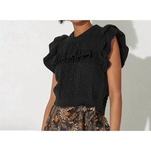 Cleobella Zofia Ruffle Sweater Vest